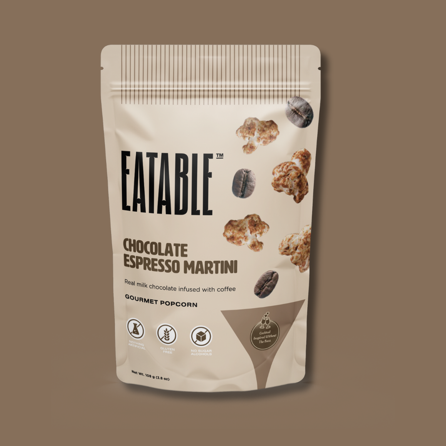Chocolate Espresso Martini - Gourmet Chocolate Popcorn